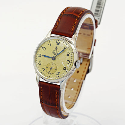 Rare GUB Glashutte cal. 28 Q1 vintage 1950s mechanical Men's watch A Lange Söhne