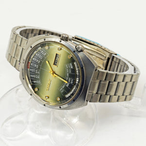 Vintage Orient College Multi-Year Calendar Automatic Green Dial Steel wristwatch