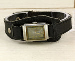 Vintage Art Deco ZENTRA 235 Swiss stainless steel unisex wristwatch, tank case